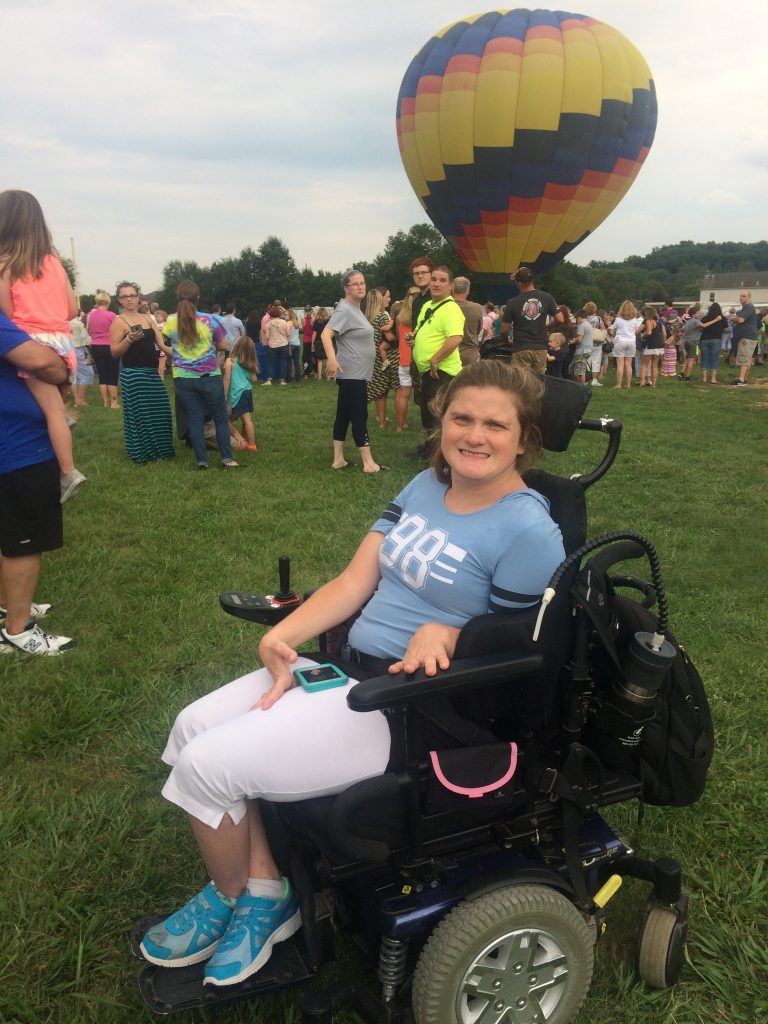 Jessica has cerebral palsy